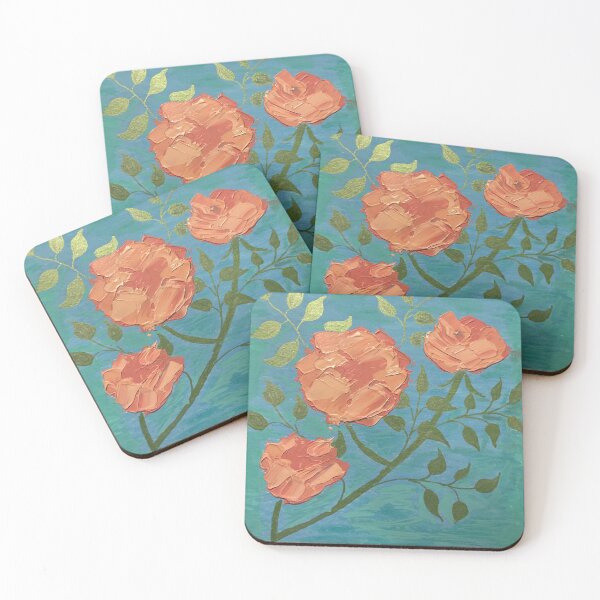 Item preview, Peach Roses in Spring designed and sold by cfetter.