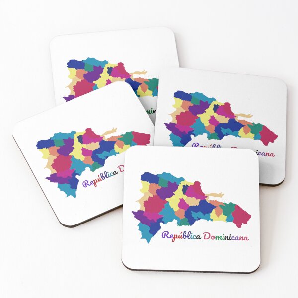 Item preview, Colorful Map of the Dominican Republic designed and sold by taniastyle.