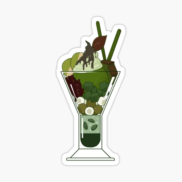 Matcha Parfait Sticker