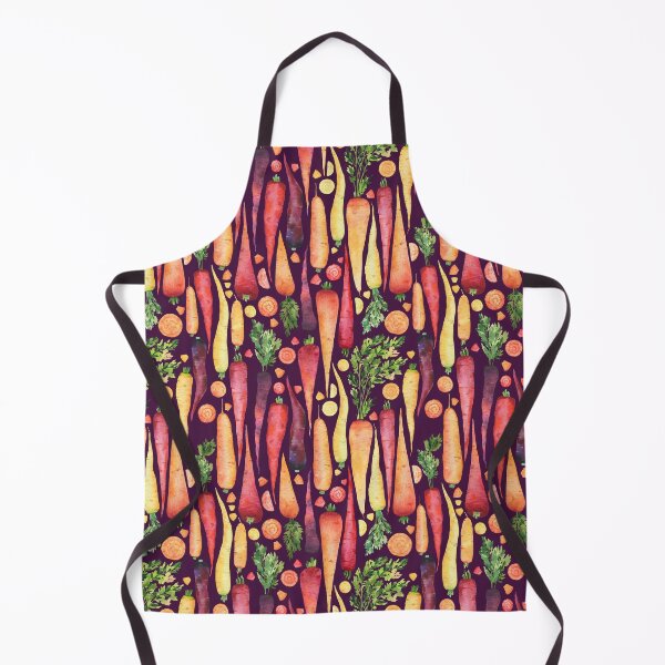Item preview, Carrots handdrawn fresh colorful watercolor pattern designed and sold by AnjeseAnna.