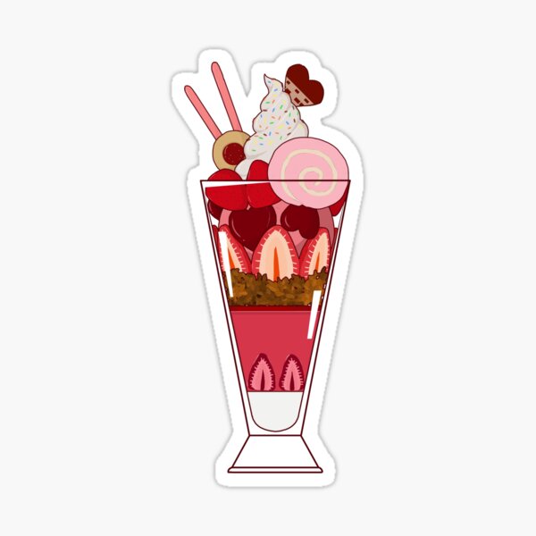 Strawberry Parfait Sticker