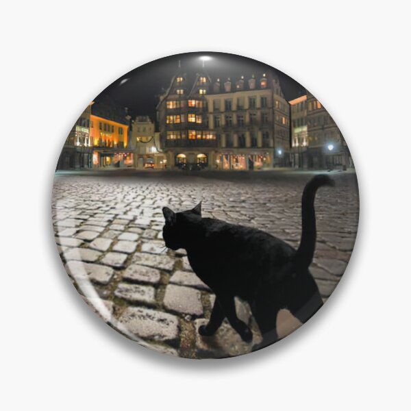 Item preview, Black Cat Night Walk designed and sold by MorningFive.