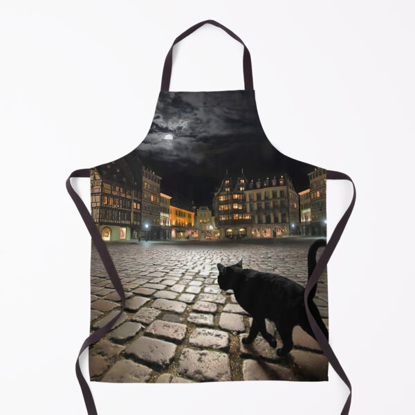 Item preview, Black Cat Night Walk designed and sold by MorningFive.
