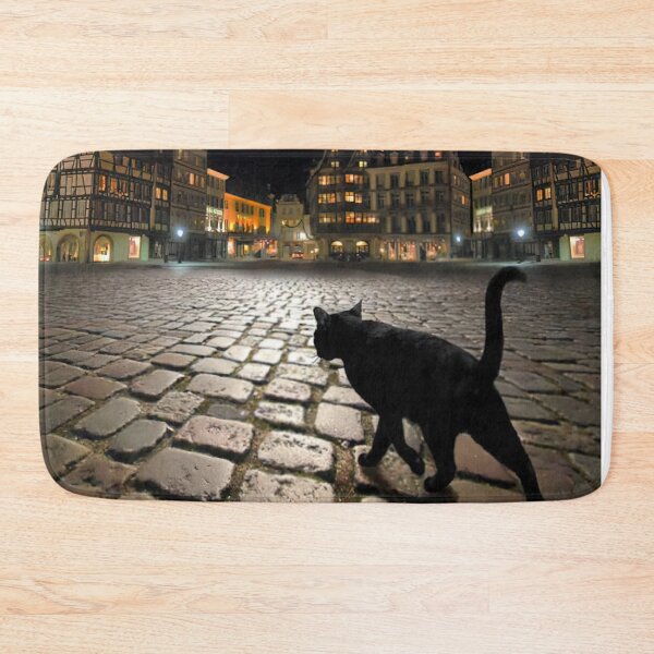 Item preview, Black Cat Night Walk designed and sold by MorningFive.