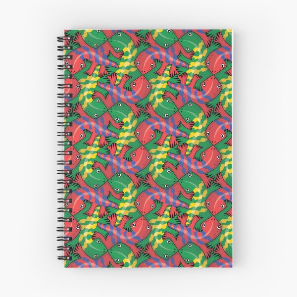 Item preview, Red and Green Lizards Tessellation Pattern designed and sold by mrhighsky.