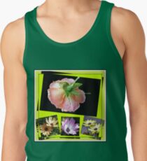 Sonnenschein und Regen - Rose und Kap-Gänseblümchen Collage Tank Top
