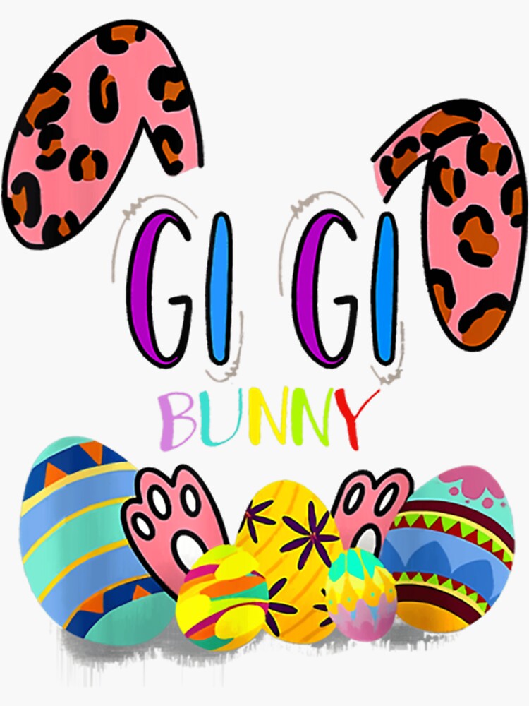 "Gigi Bunny Easter Group Matching Family Easter Eggs Classic ." Sticker