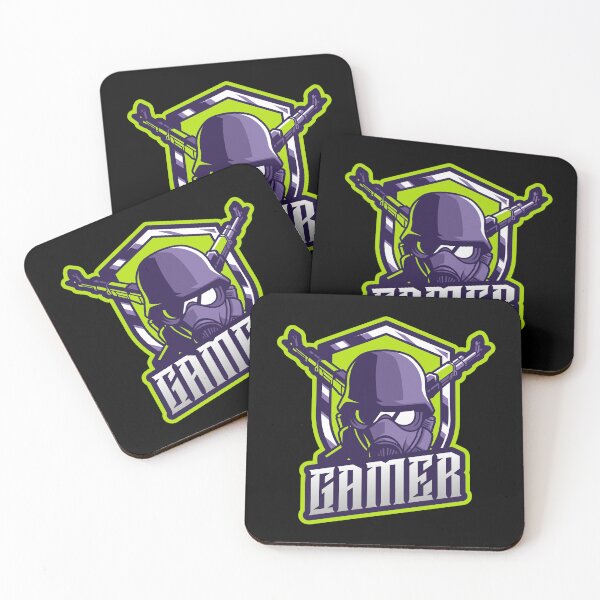 Item preview, Gamer with Masked Character holding Crossed Rifles designed and sold by PRIVARSHU.