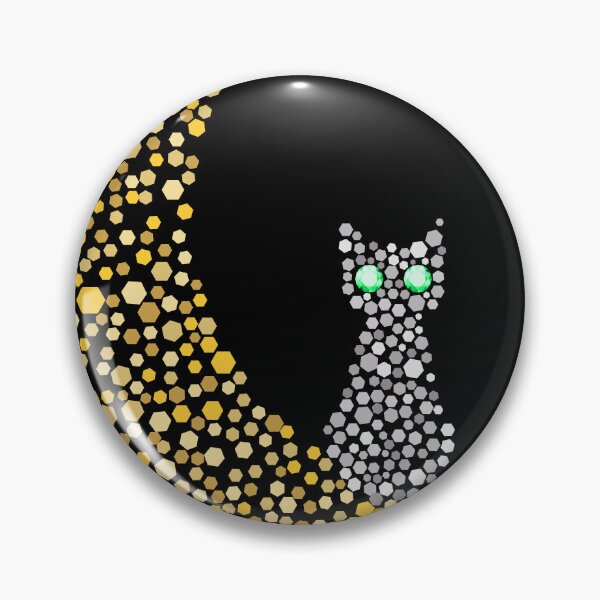 Item preview, Silver cat with emerald eyes  designed and sold by ReflectedCrafts.