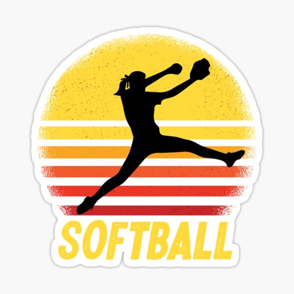 Life Is Better On The Mound Softball Pitcher Cute Funny - Softball Pitcher  - Sticker