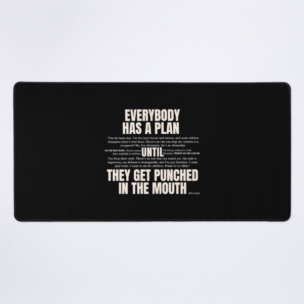 Item preview, Everybody has a plan until the get punched in the mouth, cream color designed and sold by FightWearGood.