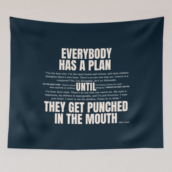 Item preview, Everybody has a plan until the get punched in the mouth, cream color   designed and sold by FightWearGood.
