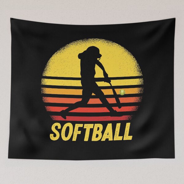 Item preview, Softbol de lanzamiento rápido de bateador de silueta al atardecer designed and sold by 99Fastpitch.
