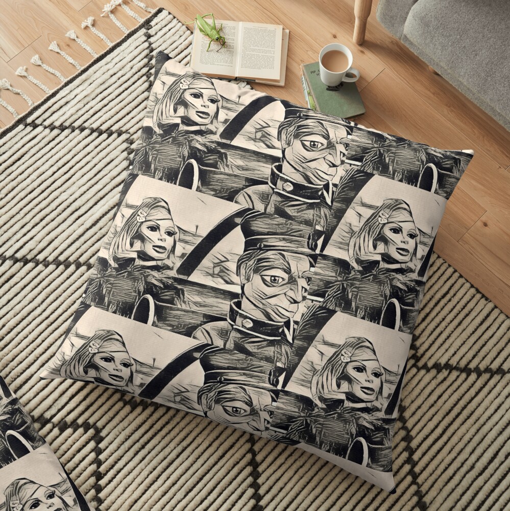 Thunderbirds Are Go Penelope & Parker in Car HD Floor Pillow