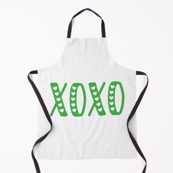 Item preview, Green XOXO, Hugs and Kisses with Hearts designed and sold by patterniastudio.