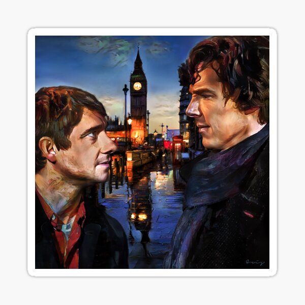 Item preview, John and Sherlock in London designed and sold by erisian.