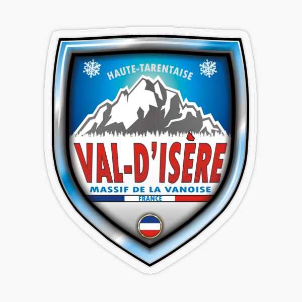 2 x Val d'Isere France Vinyl Sticker Car Travel Luggage #9767  