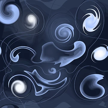 Artwork thumbnail, Abstract shapes pattern by ReflectedCrafts