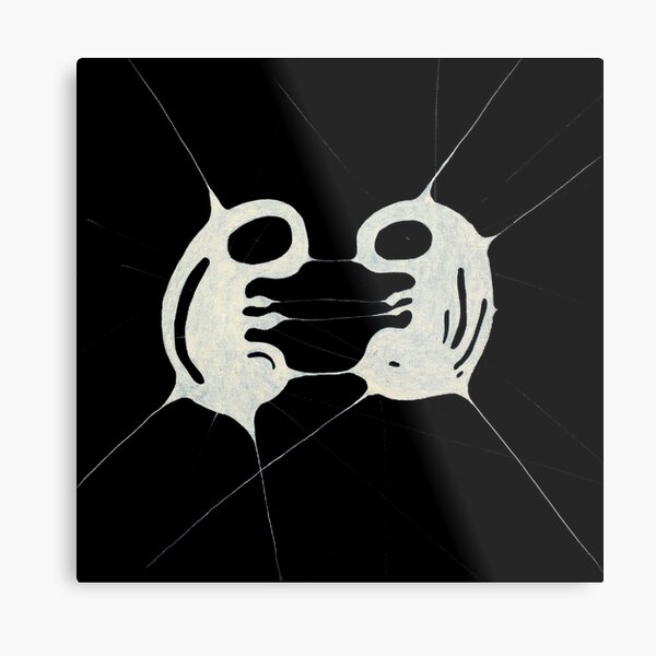 Black and white abstract artwork. A-chromatic #15 Metal Print