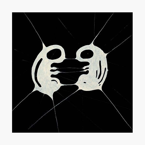 Black and white abstract artwork. A-chromatic #15 Photographic Print