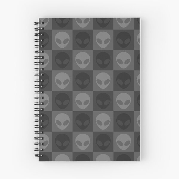 Item preview, Patrón a cuadros gris extraterrestre espacial designed and sold by SpaceAlienTees.