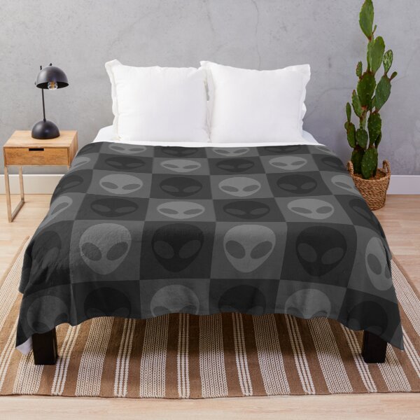 Item preview, Gray Space Alien Checkered Pattern designed and sold by SpaceAlienTees.