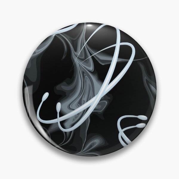 Item preview, Silver smoke and intersecting rings designed and sold by ReflectedCrafts.