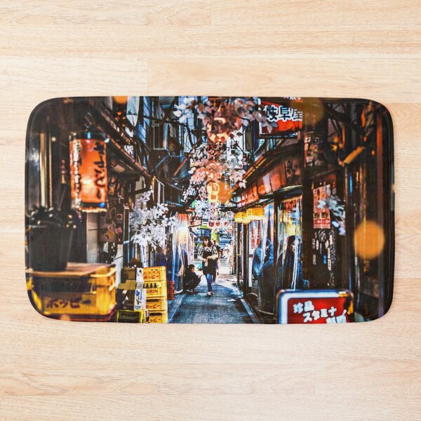 Item preview, Tokyo Shinjuku Izakaya Alley Atmospheric Lantern Nightscape - Bokeh Light Leaks Artwork - Tokyo Traveler designed and sold by Cawaiico.
