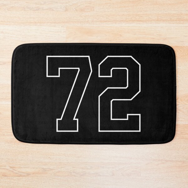 Item preview, Black Number 72 lucky sports jersey seventy two designed and sold by HeavyStyle.