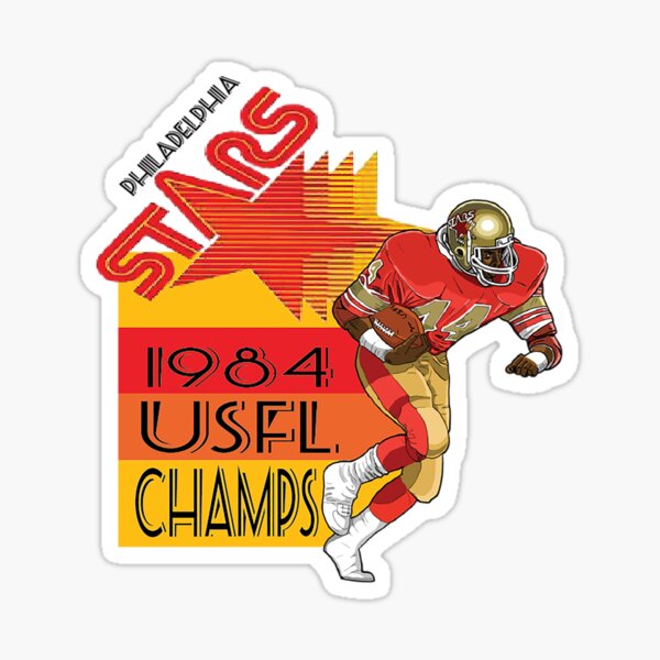 Philadelphia stars usfl vintage 1980s football design Sticker for Sale by  blayteez