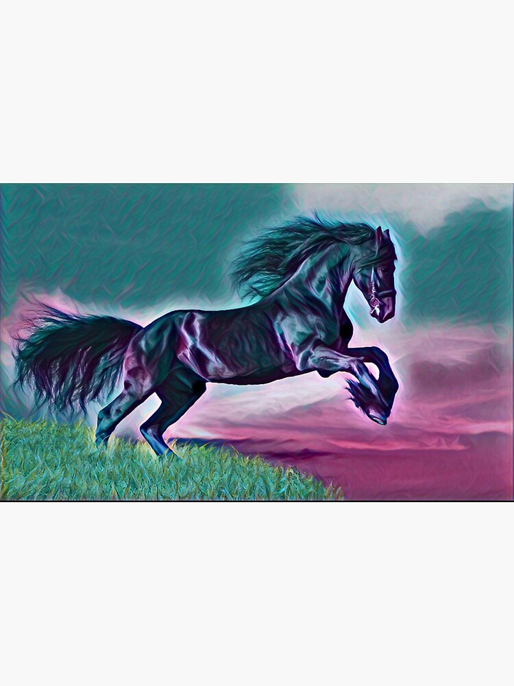 "Jumping Horse" Sticker by patternprint1 Redbubble