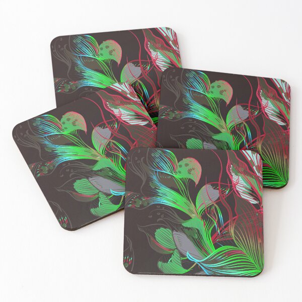 Item preview, Floral Art - Red Green  designed and sold by Tshirtstory.
