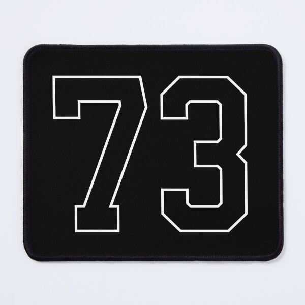 Item preview, Black Number 73 lucky sports jersey seventy three designed and sold by HeavyStyle.