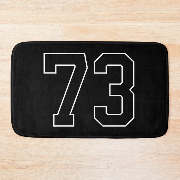 Item preview, Black Number 73 lucky sports jersey seventy three designed and sold by HeavyStyle.