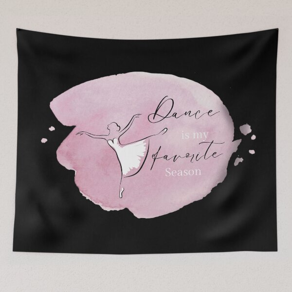 Item preview, Dance is my favorite season Watercolor Art design black version designed and sold by M-Infinite.