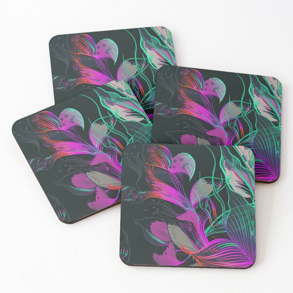 Item preview, Floral Art - Teal Purple pink designed and sold by Tshirtstory.