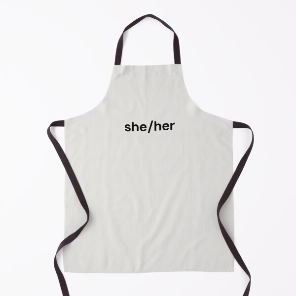Item preview, She/her. Simple black lettering. designed and sold by helga-wigandt.