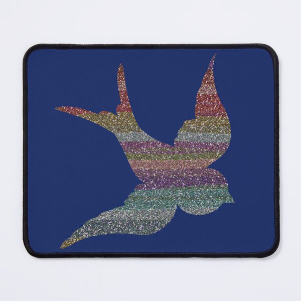 Item preview, Rainbow Glitter Bird designed and sold by Jane Izzy Designs.