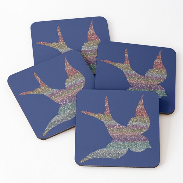 Item preview, Rainbow Glitter Bird designed and sold by Jane Izzy Designs.