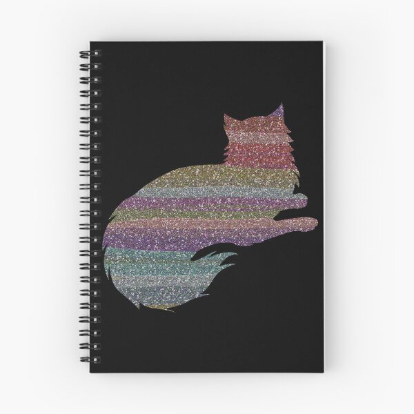 Item preview, Rainbow Glitter Cat designed and sold by Jane Izzy Designs.