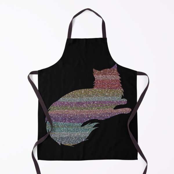 Item preview, Rainbow Glitter Cat designed and sold by Jane Izzy Designs.