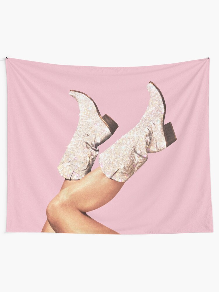 Alternate view of These Boots - Glitter Pink Tapestry