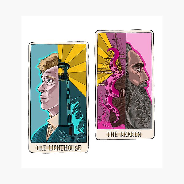 The Lighthouse & The Kraken Photographic Print