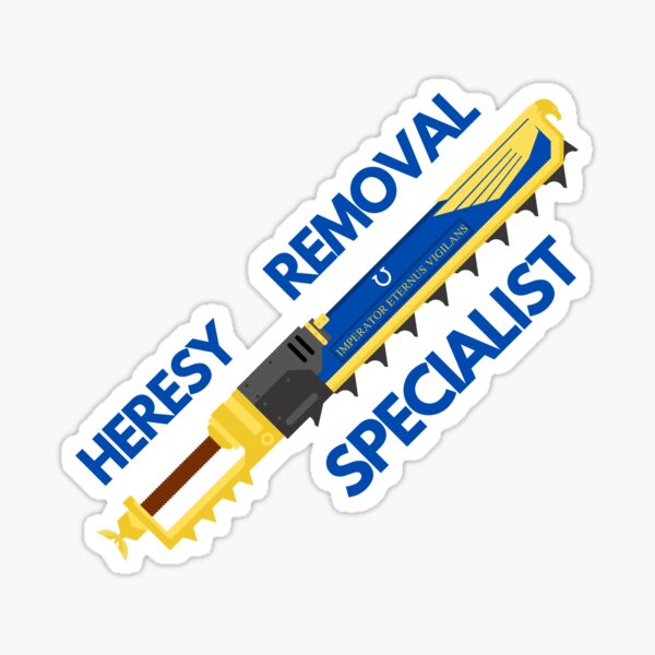 Item preview, Heresy Removal Specialist Ultramarines Chainsword designed and sold by Tony ⭐⭐⭐⭐⭐.