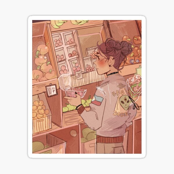 fruit stand Sticker