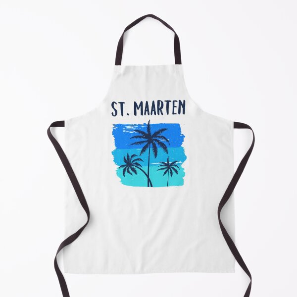 Item preview, St. Maarten Retro Vacation Souvenir Palm Trees designed and sold by Delightfully Cynical.