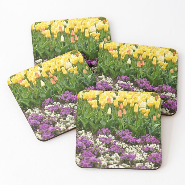 Item preview, Colorful garden with spring flowers  designed and sold by goceris.
