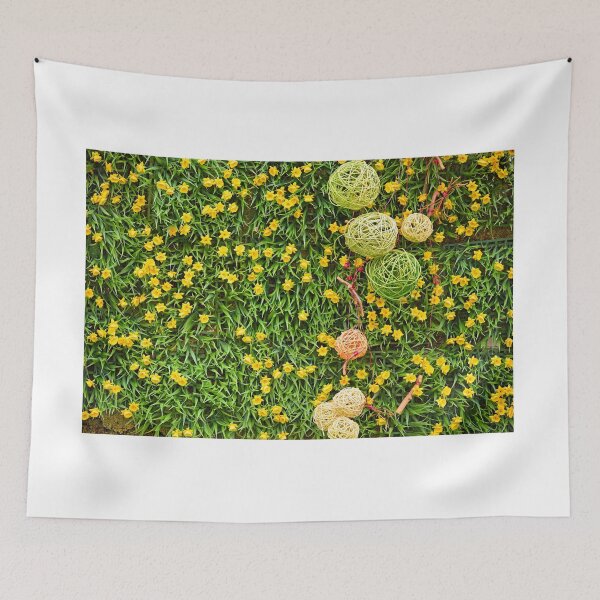 Item preview, Spring nature background with yellow flowers and grass designed and sold by goceris.