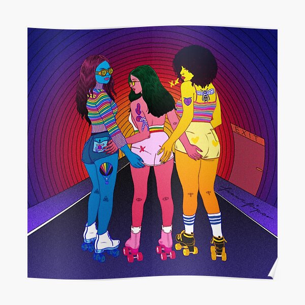 Rollerskate to beyond Poster