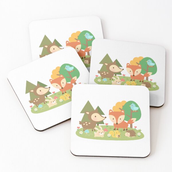 Item preview, Cute Woodland Animals For Kids designed and sold by rustydoodle.